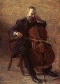 チェロ奏者のリアリズムのポートレート トーマス・イーキンス